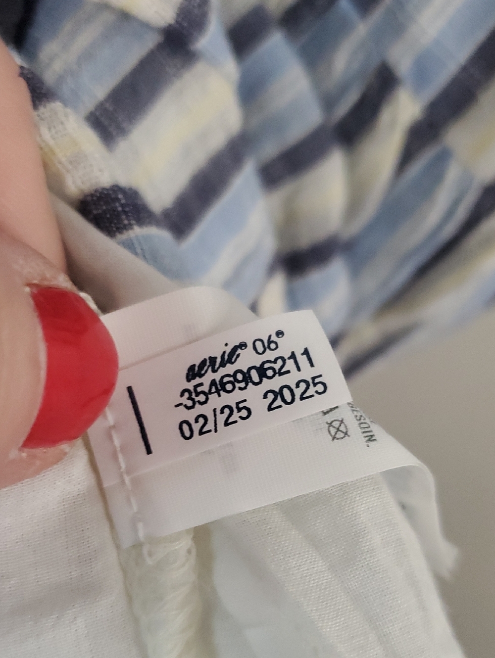 Aerie Striped Blue White Tiered Sundress - Sleeveless Midi Size Lg Cotton Resort - Picture 8 of 14
